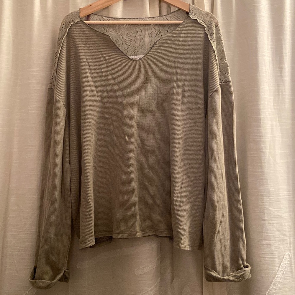 Green Oversized Sweater